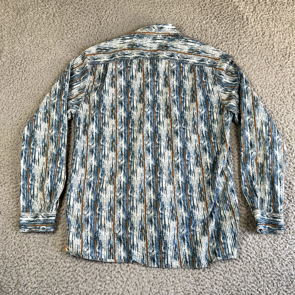 The Territory Ahead Shirt Men's Medium Geometric Button Up Gauze Long Sleeve - Picture 6 of 9